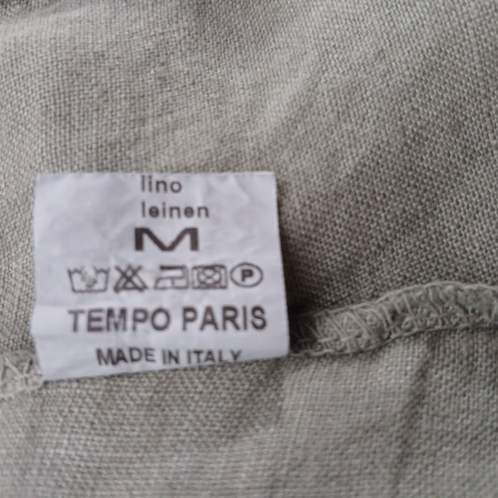 Tempo Paris 100% Short Linen Jacket. Size M - Picture 7 of 11